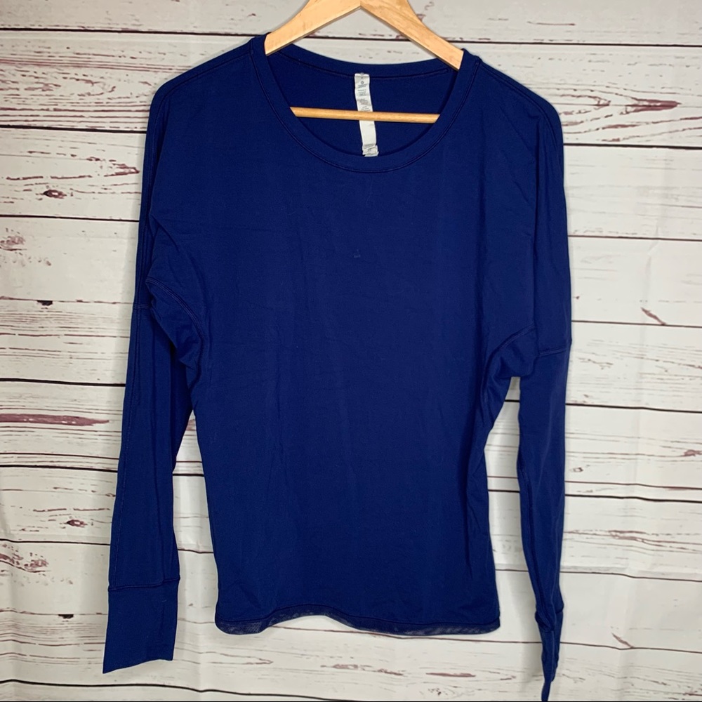 Lululemon Gear Up long sleeve top in hero blue